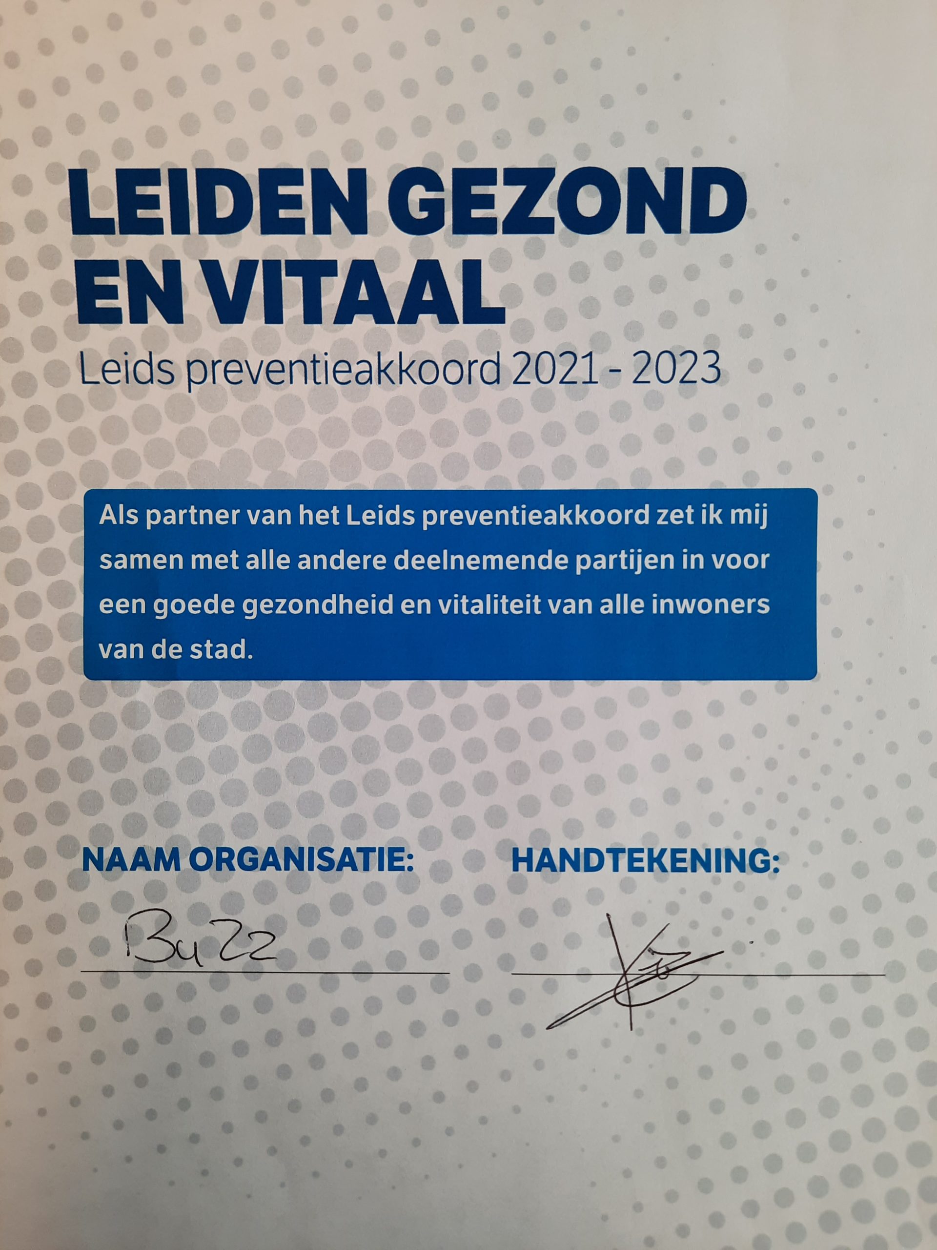 Preventieakkoord Leiden Gezond en Vitaal
