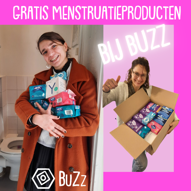 Gratis menstruatieproducten bij BuZz